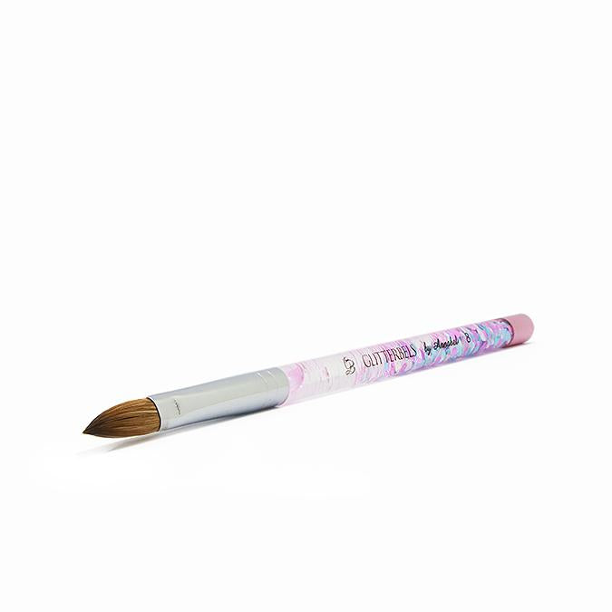 Pinched Pastel Glitter Acrylic Brush