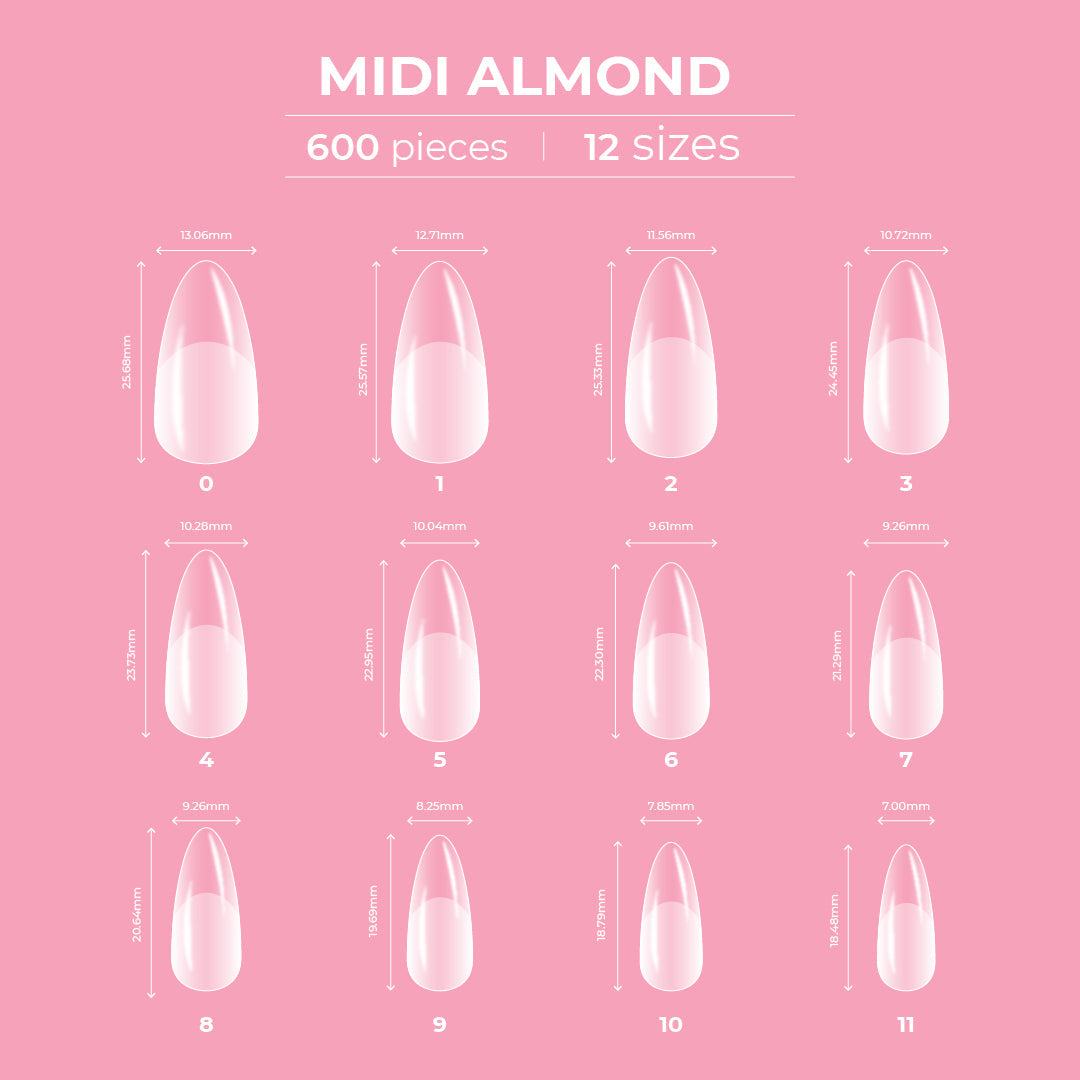 Dream Coverage Full Tips - Almond