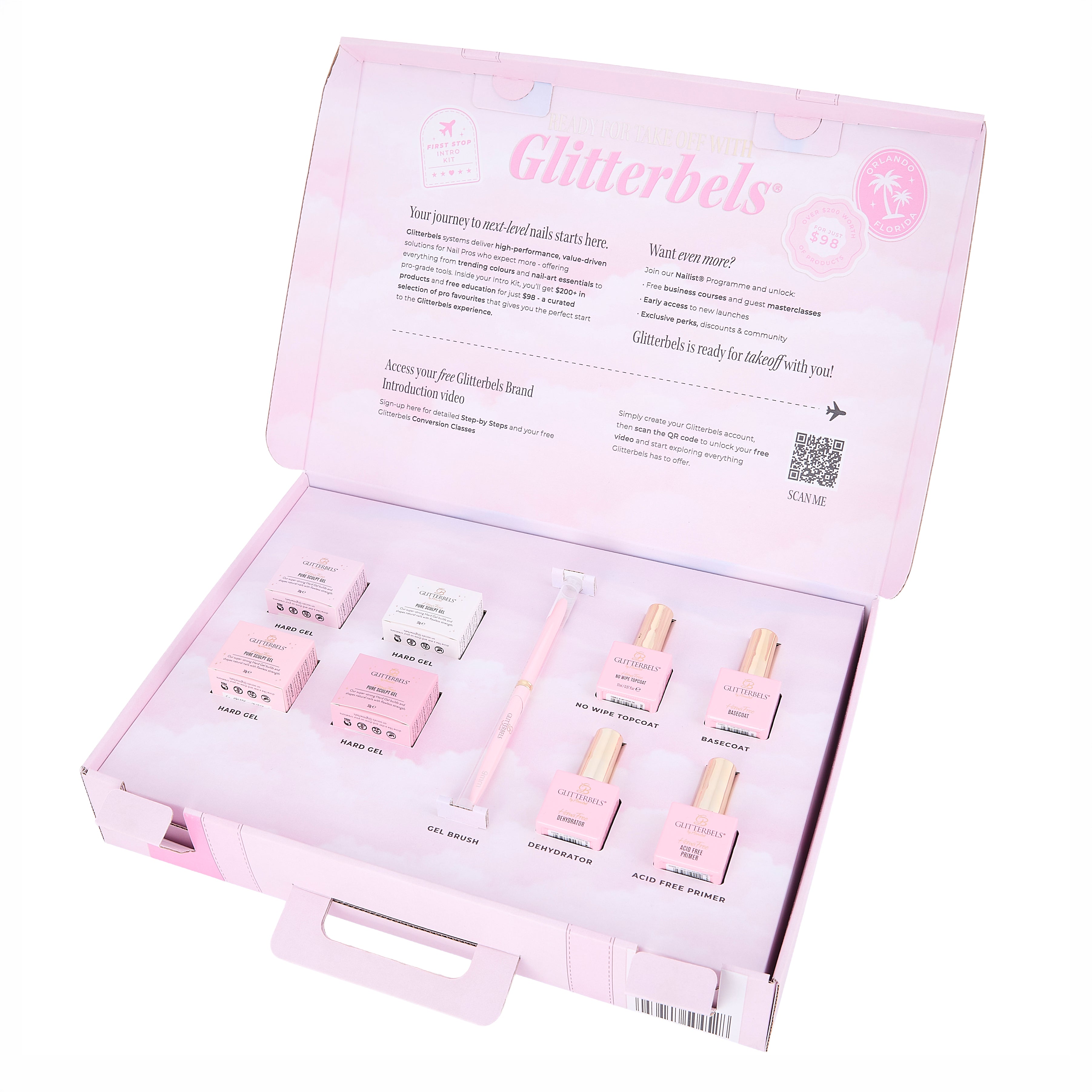 Hema Free Hard Gel Suitcase Kit